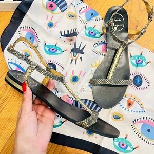 Jack Rogers Cheney Sandal summer 2025 metallic